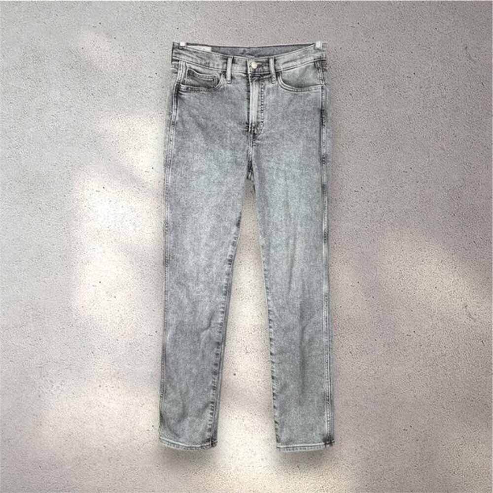 GAP Women's Skinny Jeans in Light Gray Acid Wash
